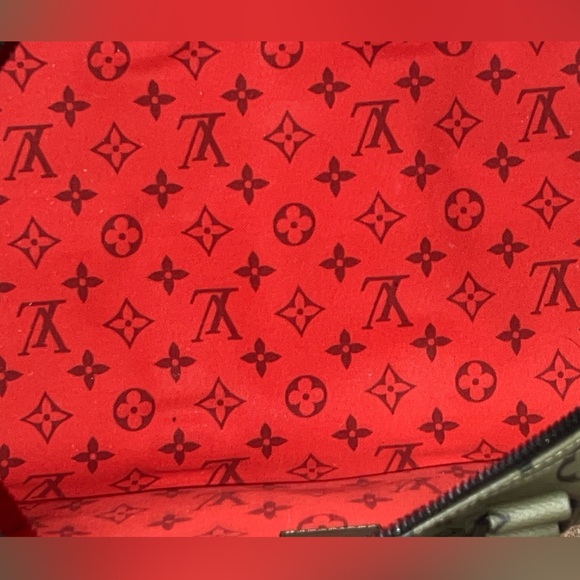 Louis Vuitton Keepall 45 Khaki Green/ Vermillion Red - Picture 10 of 12